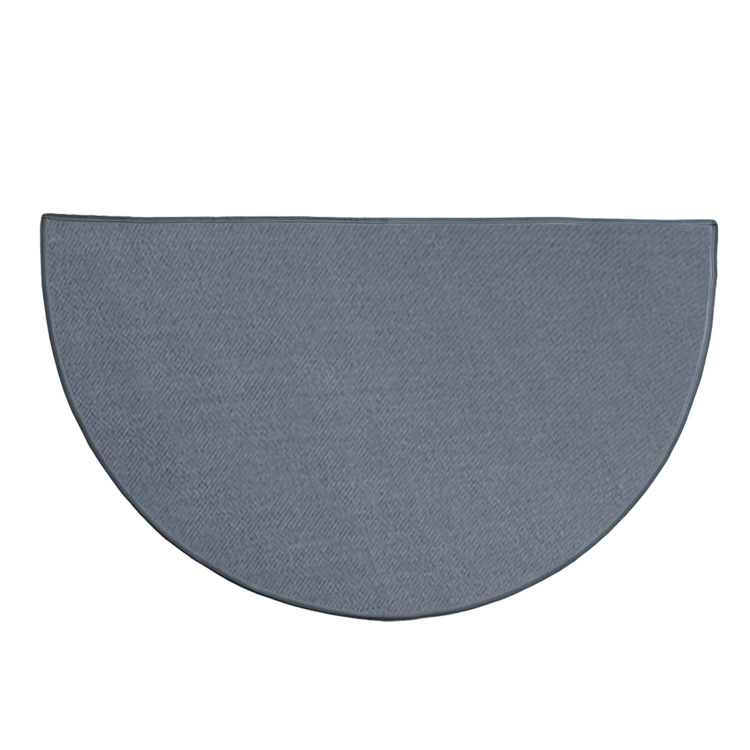 Fireproof Half Round Fiberglass Hearth Rug - Heat Resistant Fireplace Floor Protection Mat for Wood Stoves & Gas Fireplaces - Perfect for Living Rooms, Patios & Outdoor Fire Pits