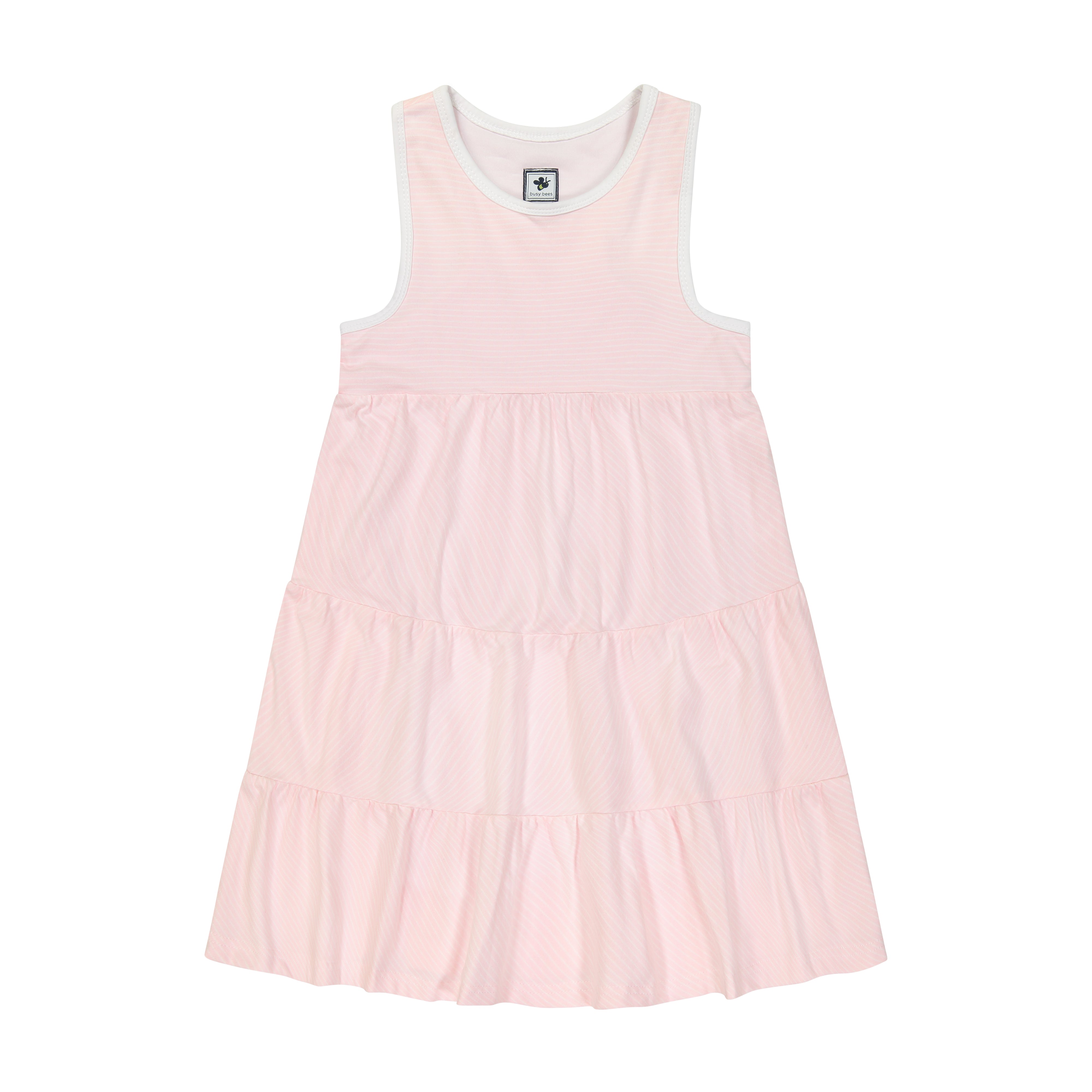 Parker Racerback Dress for Women - Light Pink Striped Summer Dress | Casual & Party Wear | Perfect for Beach, Vacation, and Date Nights