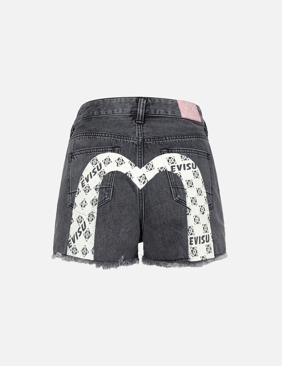 Kamon Allover Print Logo Daicock Regular Fit Denim Shorts for Men - Casual Summer Wear & Street Style Fashion