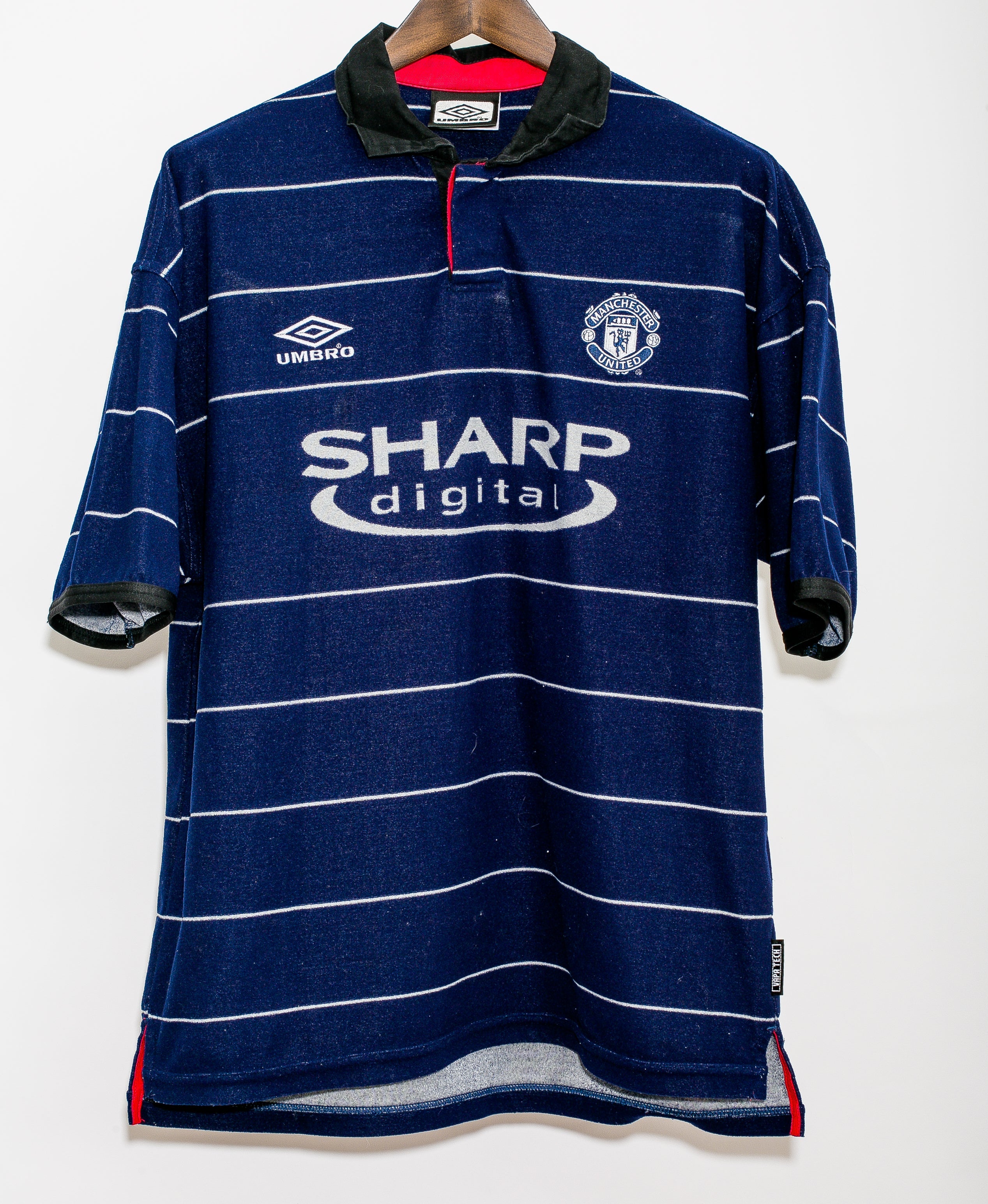 1999-2000 Manchester United Away Football Jersey - Size L - Vintage Soccer Shirt for Fans & Collectors - Perfect for Matches, Gifts & Memorabilia