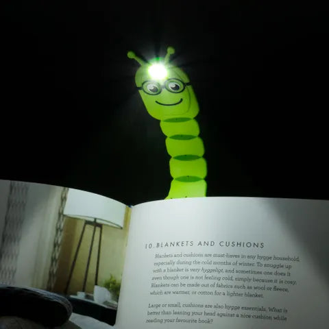 Flexilight Pals LED Book Light for Reading - Green Night Light for Kids & Adults, Perfect for Bedtime Stories, Studying, and Travel Reading Accessories