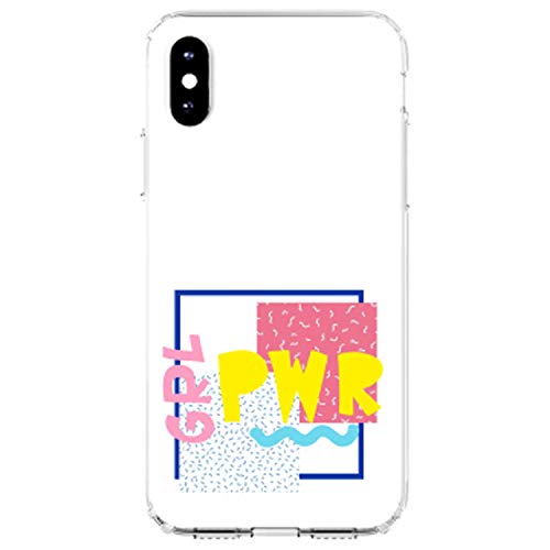 Girl Power - GRL PWR - Retro 80's Look On Clear Case