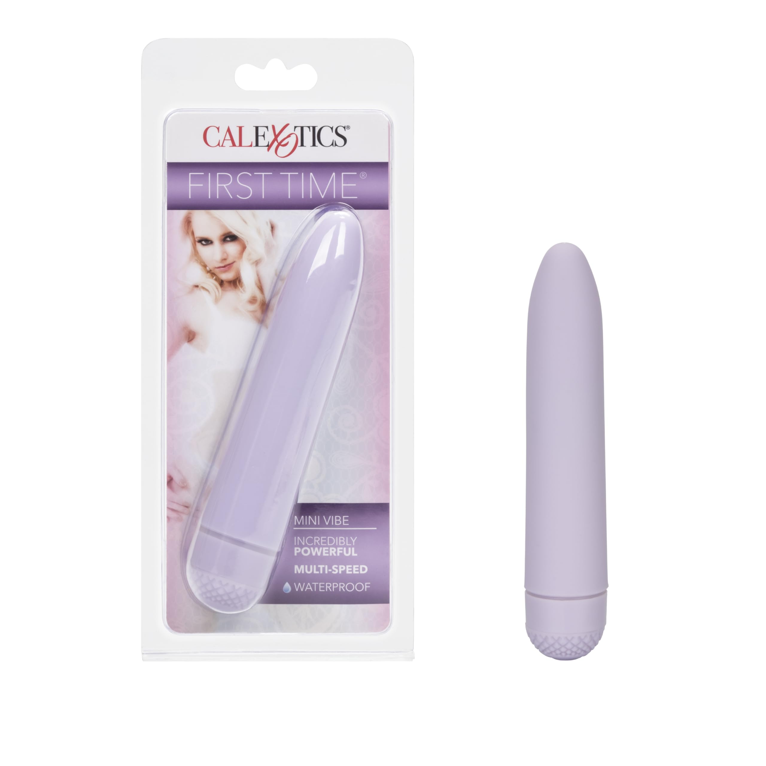 CalExotics First Time Mini Vibrator - Waterproof & Rechargeable Adult Toy for Women & Couples - Purple G-Spot Massager - Perfect for Travel, Foreplay & Solo Play