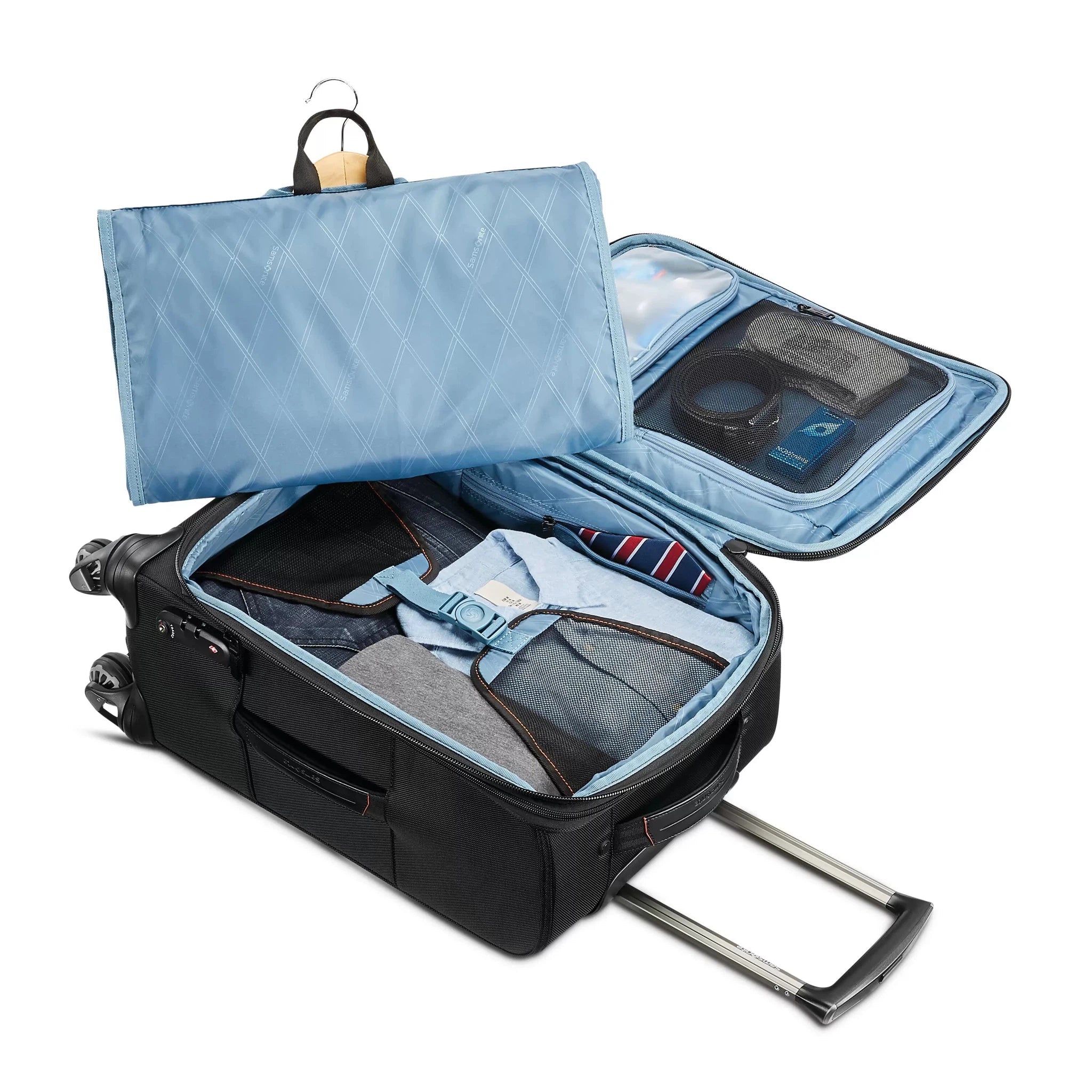 Samsonite Pro Carry On Expandable Spinner Luggage - Lightweight Durable Suitcase for Travel with 360° Spinner Wheels | Perfect for Business Trips & Weekend Getaways