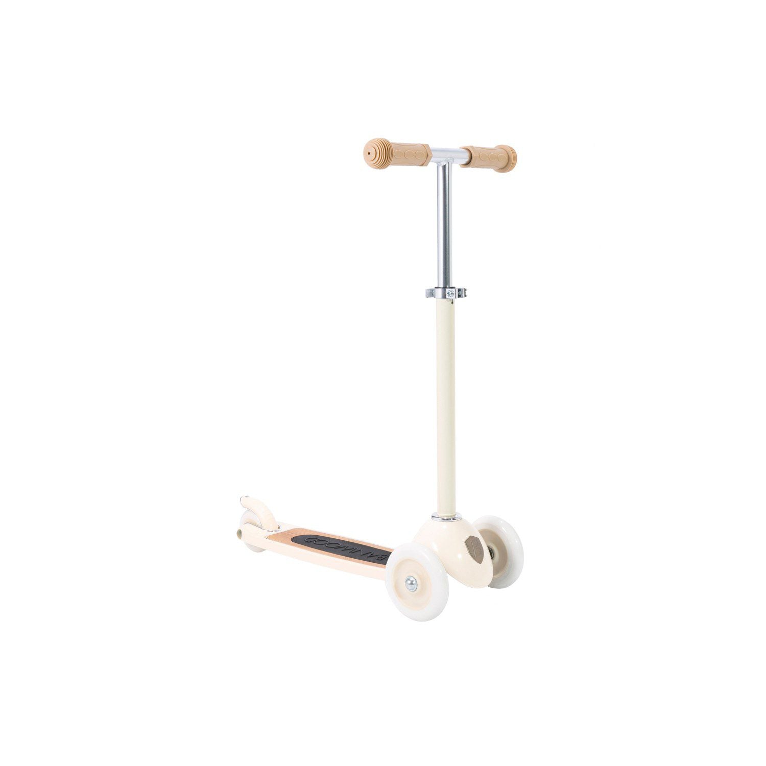 BANWOOD Premium Wooden Scooter for Kids - Cream Color | Eco-Friendly & Durable Ride-On Toy for Toddlers | Perfect for Outdoor Play, Parks & Sidewalks