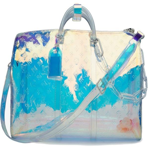 Louis Vuitton Keepall Bandouliere 50 Iridescent Prism Monogram Travel Duffle Bag - Stylish Carry-On for Weekend Getaways & Business Trips