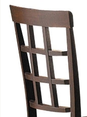 Cardiff Dark Brown Microfiber & Espresso Finish Side Chairs (Set of 2) - Modern Dining Chairs for Kitchen, Breakfast Nook, or Office - Comfortable & Stylish Seating Solution