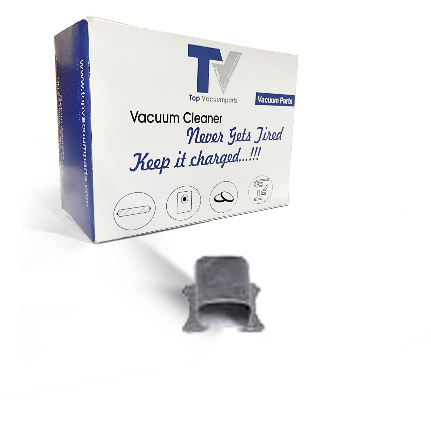 Original Kirby Vacuum Cleaner Replacement Carbon Brush Retainer Clip #106859S - Compatible with Kirby Models - Durable Vacuum Accessory for Home Cleaning & Maintenance