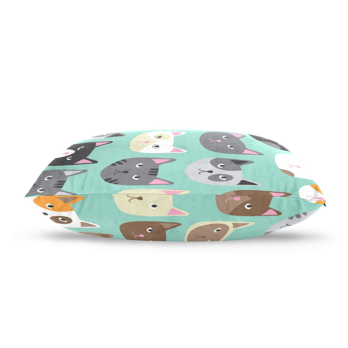 ALAZA Cute Cat Pillow Cover - 16x24 Inch Soft Cotton Zipper Pillow Case for Sofa, Bed & Couch - Perfect for Home Decor, Living Room, Nursery & Gifts