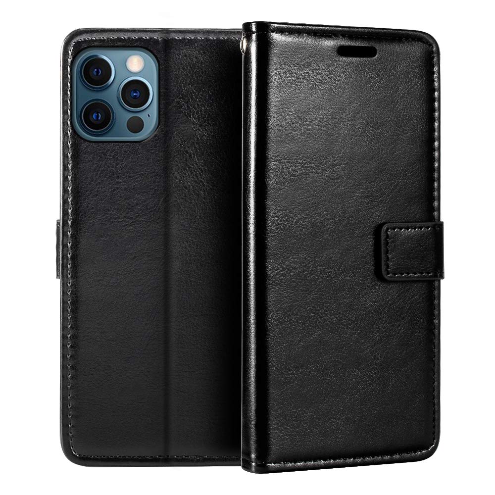 Premium PU Leather Magnetic Flip Wallet Case for iPhone 13 Pro Max 6.7