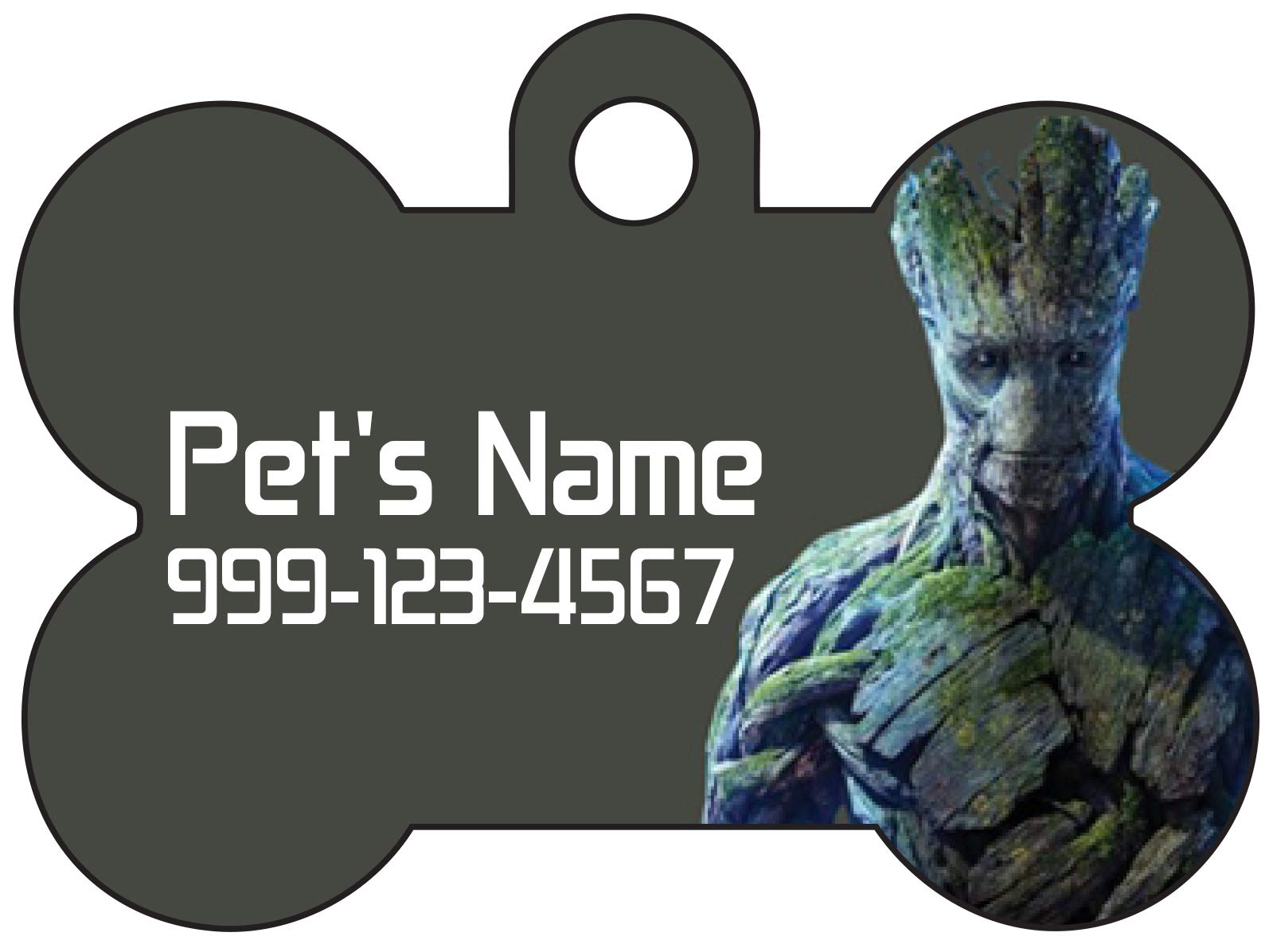 Personalized Groot Pet ID Tag - Guardians of The Galaxy Dog Tag for Pets