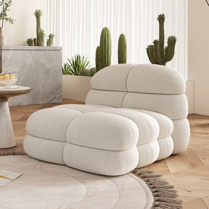 Luxury Bubble Puff Italian Sofa - Plush Comfortable Living Room Couch for Modern Home, Apartment & Lounge Decor