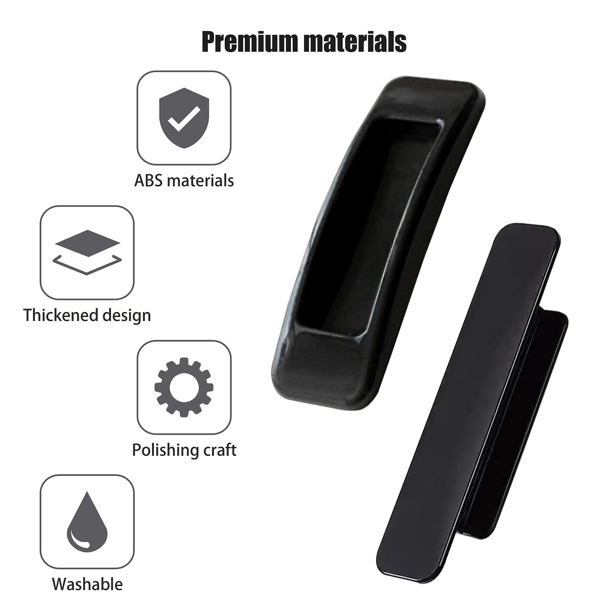 Self-Adhesive Handles - Multipurpose Non-Slip Knobs for Cabinets, Drawers, Windows & Doors (12 Pack) - Easy Pull Push Sliding Helper for Wardrobes, Cupboards & Dressers - Ideal for Elderly & Disability Assistance