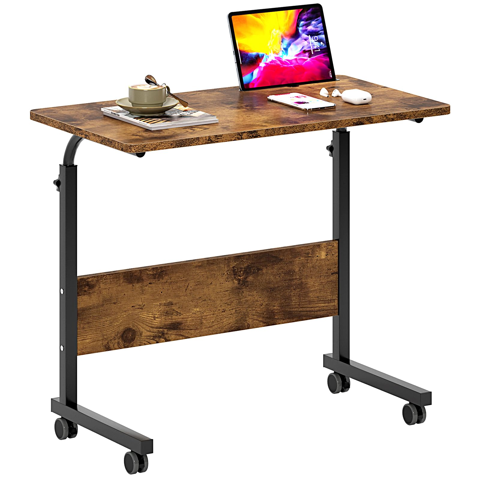 Adjustable Mobile Standing Desk with Wheels - 31.5
