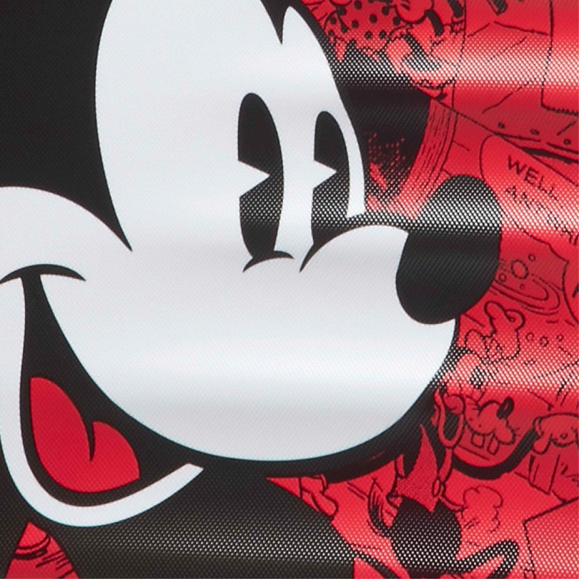 American Tourister Disney Wavebreaker Spinner Medium Luggage - Mickey Comics Red Suitcase for Travel, Vacations & Business Trips | Lightweight & Durable Hardshell Spinner Carry-On