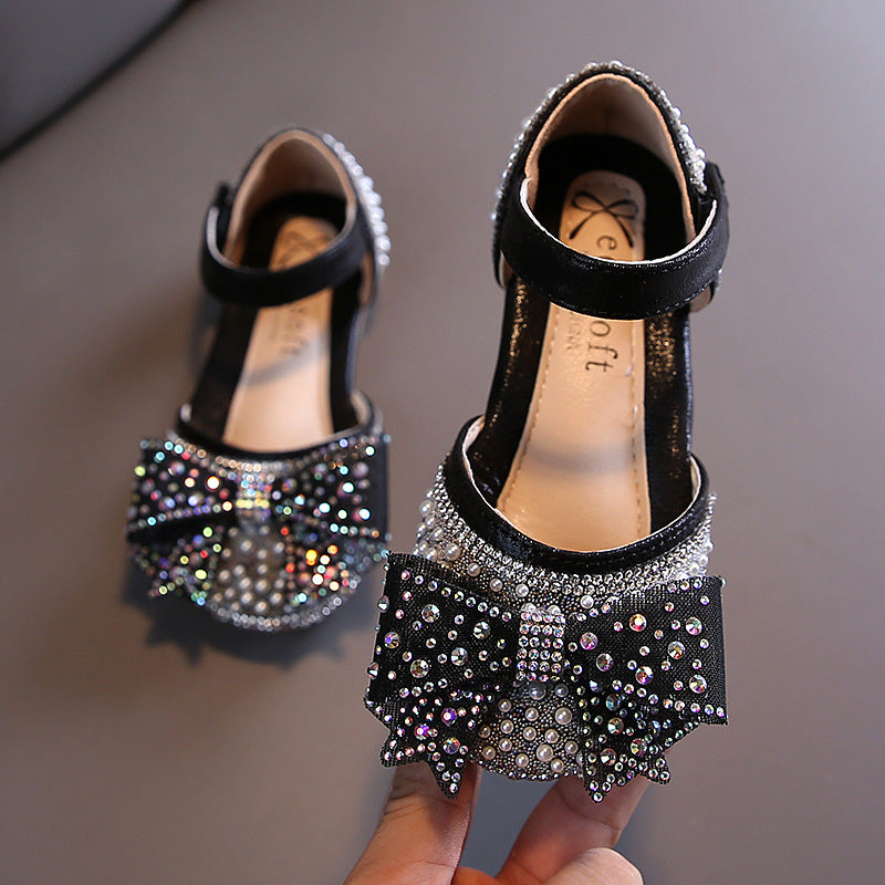 Sparkly Beaded Sequins Princess Shoes for Girls - Elegant & Comfortable Dress Shoes for Weddings, Parties & Special Occasions