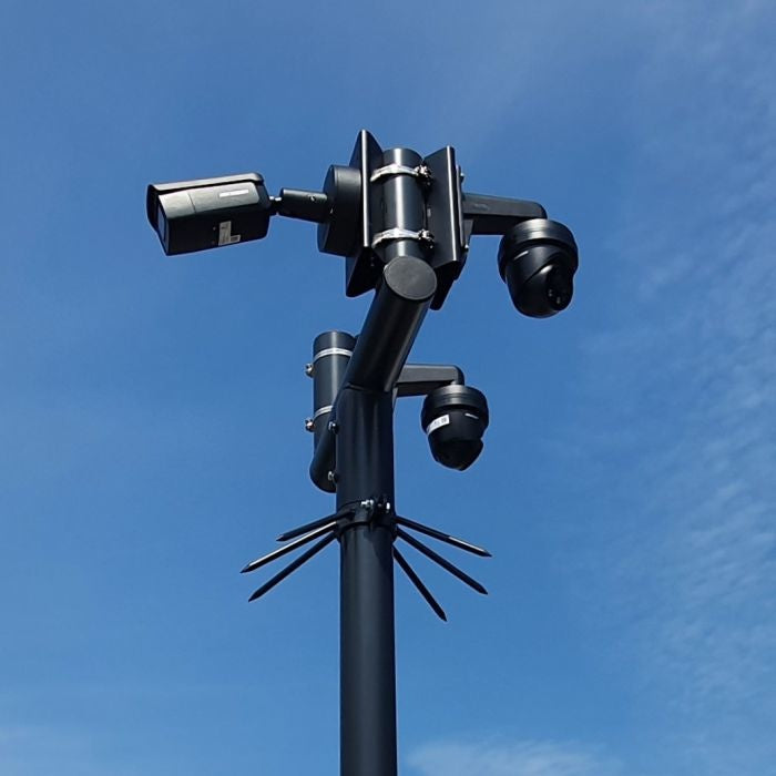 90mm Black RAL9005 Camera Mast T-Piece - Durable Aluminum Alloy for DSLR & Mirrorless Cameras - Perfect for Photography, Videography & Outdoor Shooting