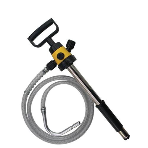 Premium Oil Safe Pump with D Handle Grip - Heavy Duty Quick Connect Transfer Pump with Color-Coded Collar & Hose - 10 Color Options (Yellow) - Ideal for Automotive, Marine & Industrial Fluid Transfer