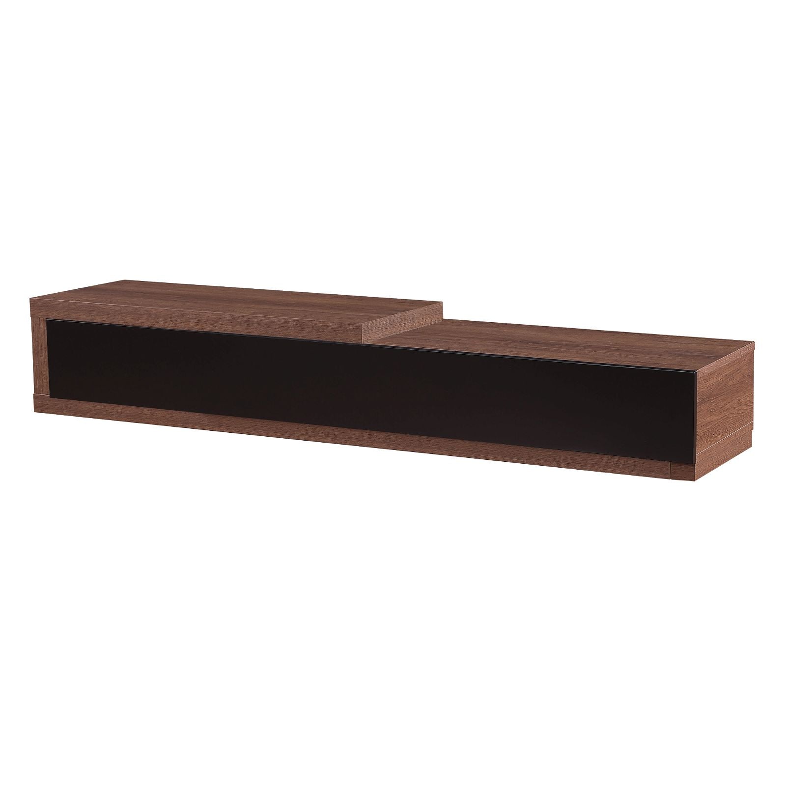 Criterion Durham Extendable TV Stand 260cm - Dark Oak Lowline Media Console for Living Room, Bedroom & Home Theater