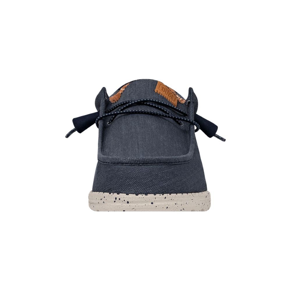 Hey Dude Men's Wally Canvas Loafers - Comfortable Lightweight Slip-On Shoes for Men | Perfect for Casual Wear, Travel & Everyday Comfort