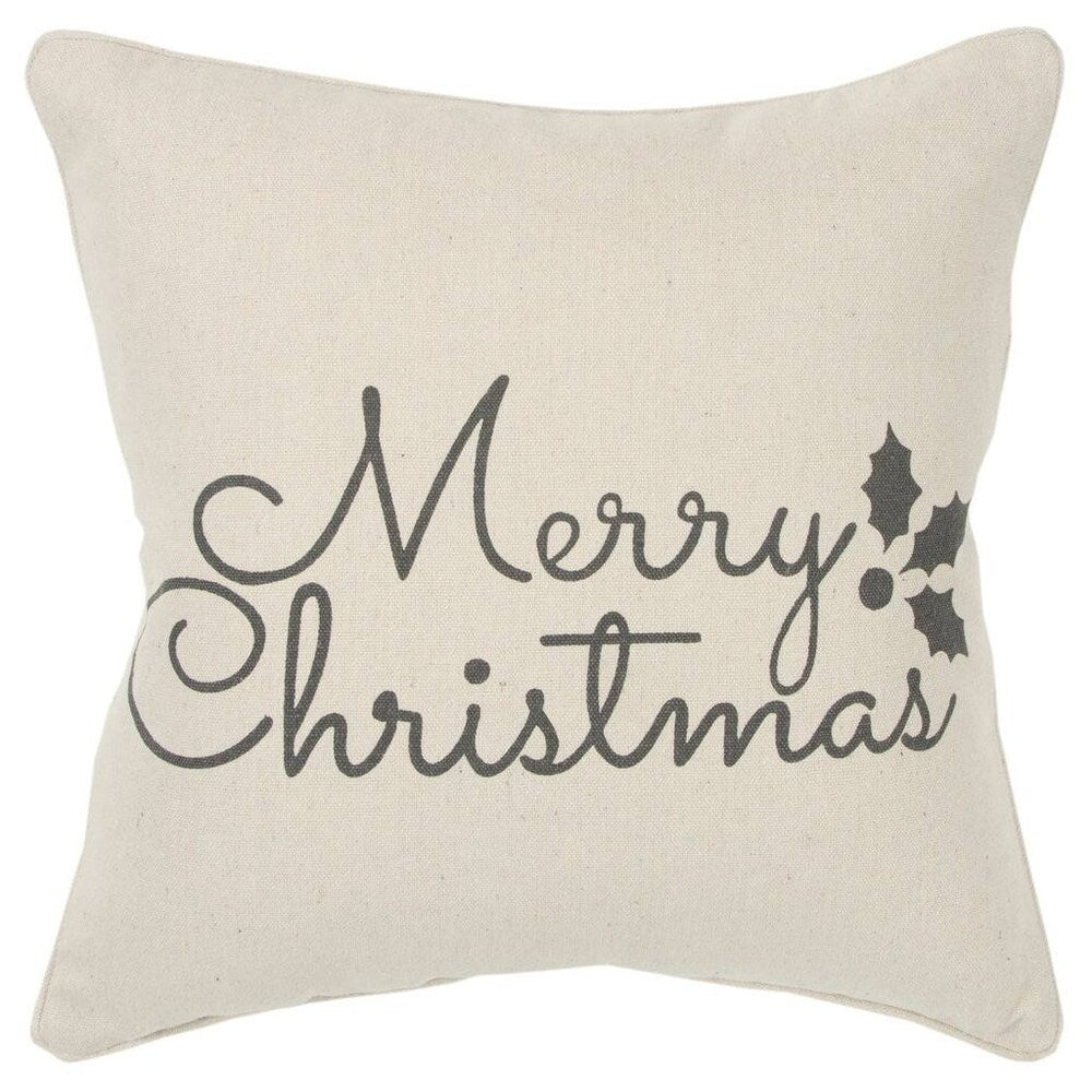 Festive Christmas Pillow Cover - Holiday Home Decor for Sofa, Bed & Couch - Merry Xmas Decorative Cushion Case for Living Room, Bedroom & Seasonal Celebrations