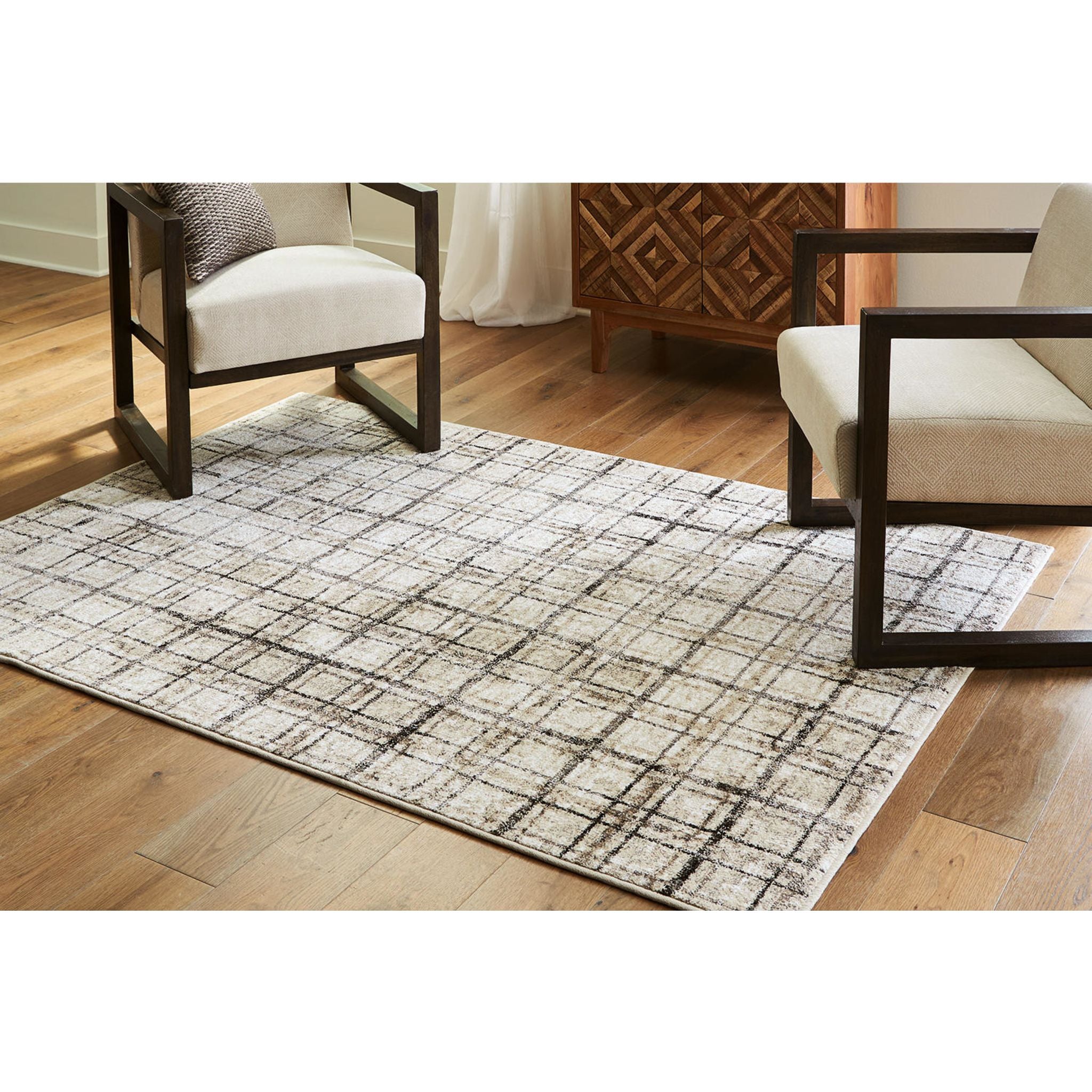 Azmerilla 8'x10' Area Rug - Soft Modern Living Room Carpet for Home Decor, Bedroom, Office | Non-Slip & Durable Floor Mat