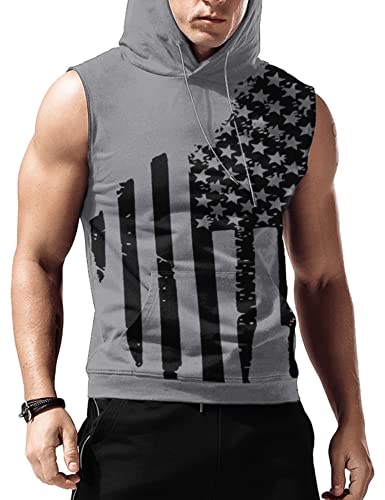 Grey-american Flag