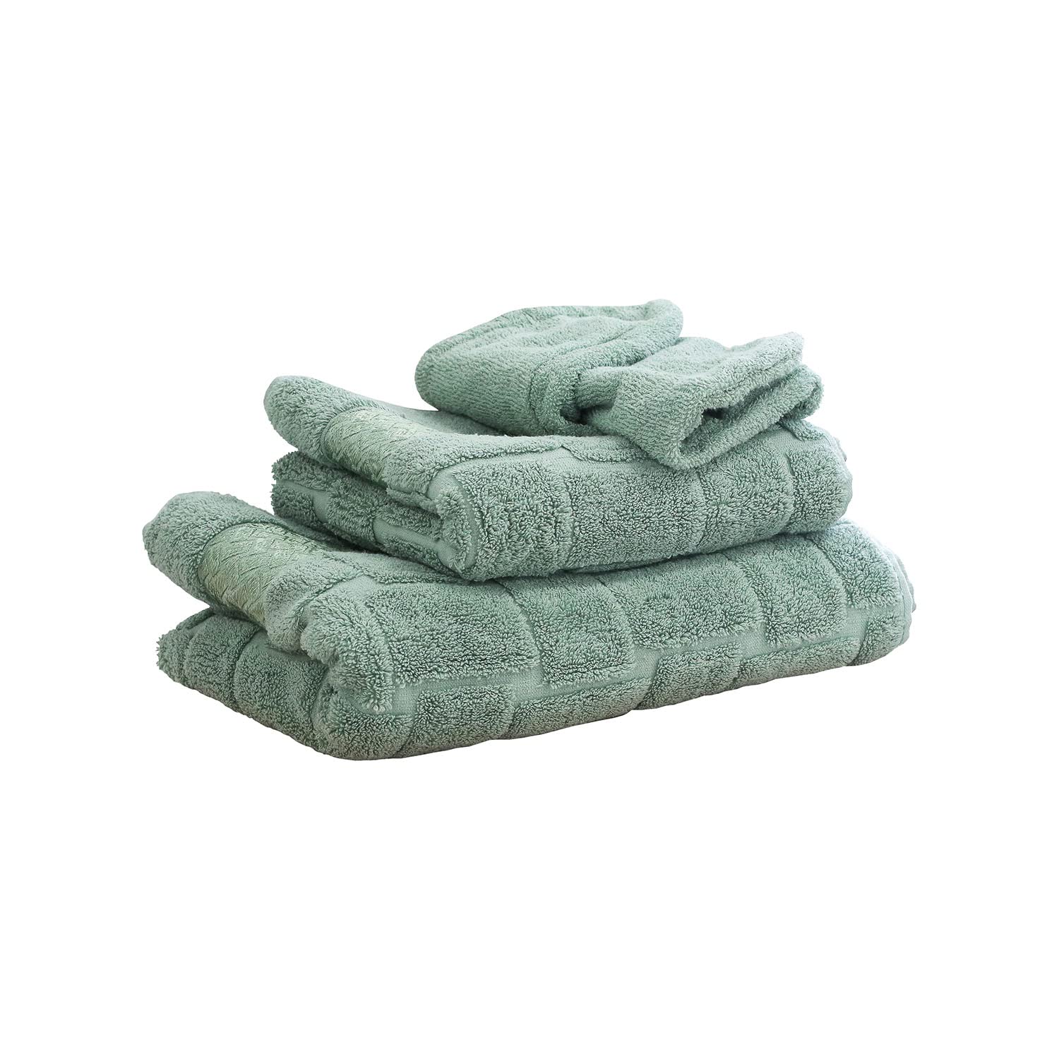 ATANI 3-Piece Organic Cotton Bath Towel Set with Hair Wrap - 100% Cotton, 800 GSM, Super Absorbent & Durable - Luxury Turkish Bath Towels for Spa, Beach & Home Use (Green)