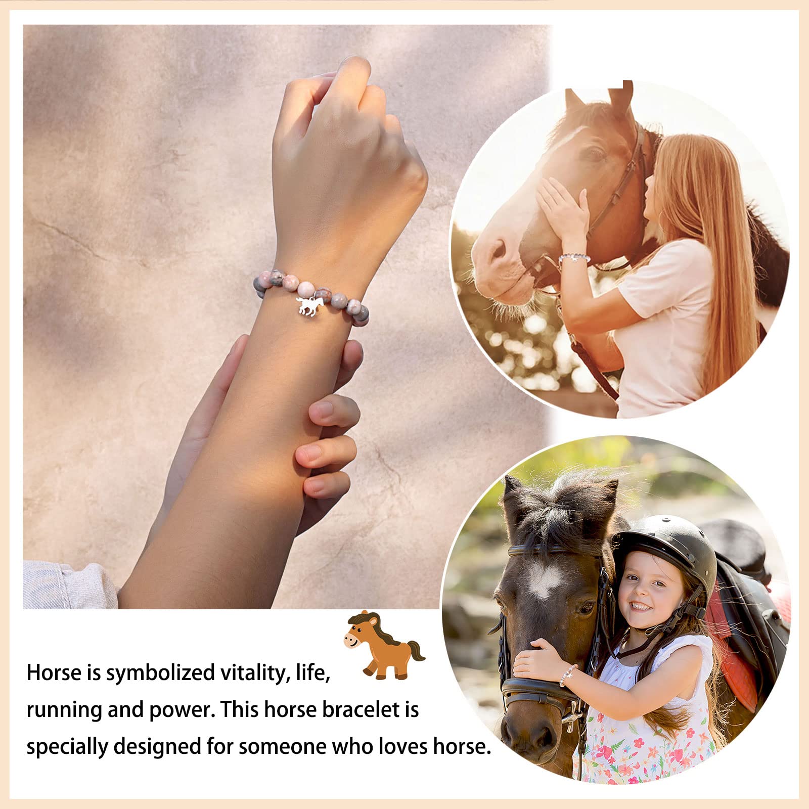 Horse Lover Bracelet for Women & Girls - Elegant Horse Jewelry Gift for Birthday, Christmas, Daughter, Granddaughter, Niece - Perfect for Equestrian Enthusiasts & Horse-Themed Parties