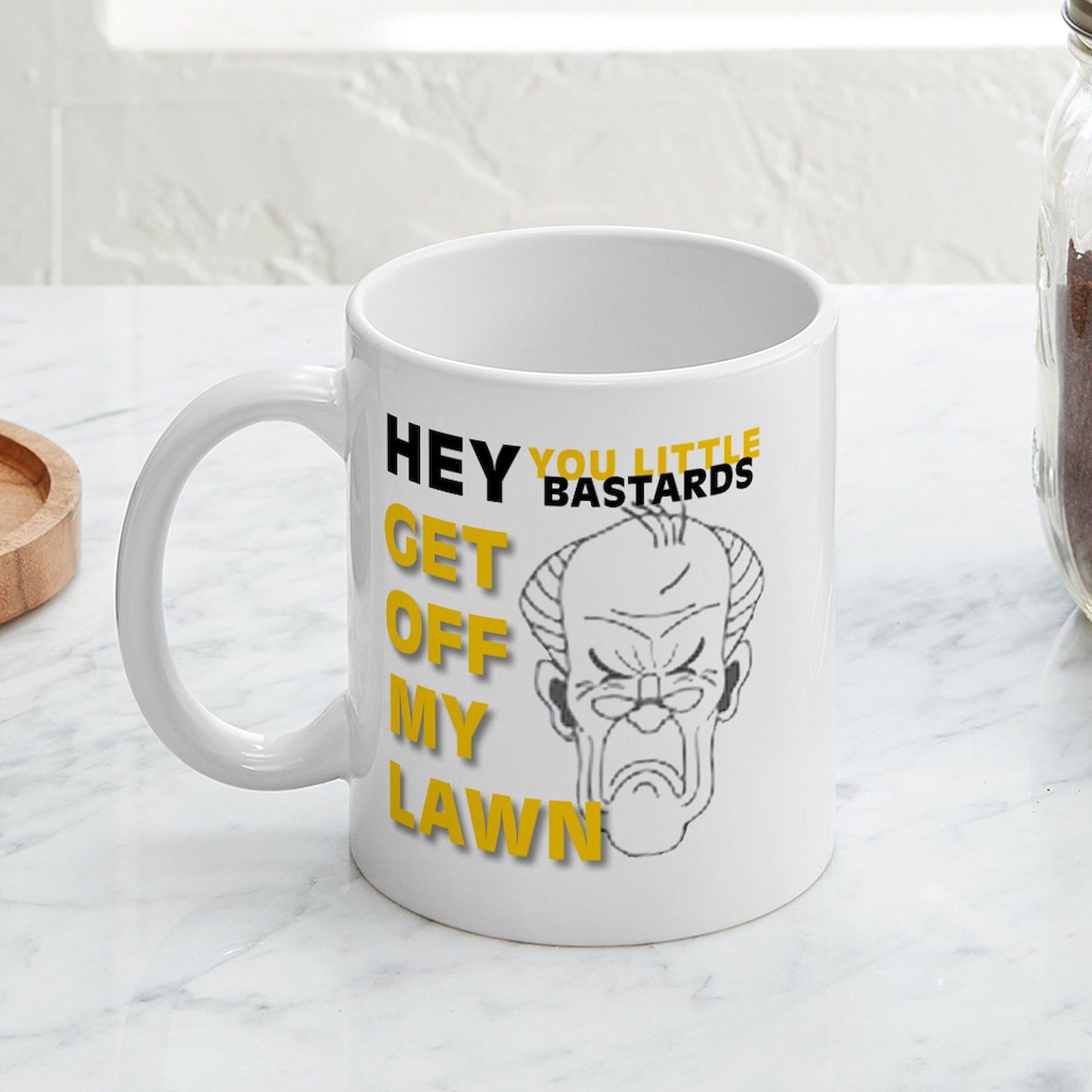 Funny Coffee Mug for Seniors - 11 oz (325 ml) Ceramic Tea Cup with Humorous Sayings - Perfect Gift for Retirement, Birthdays & Office Use