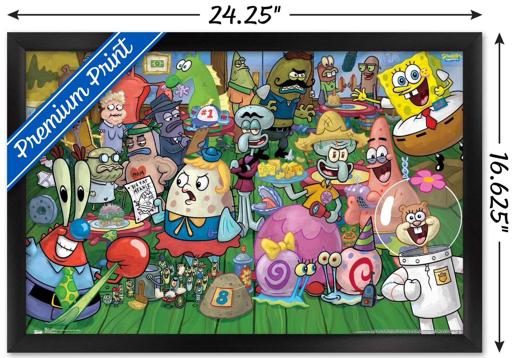 Nickelodeon SpongeBob SquarePants Framed Wall Poster - 14.725