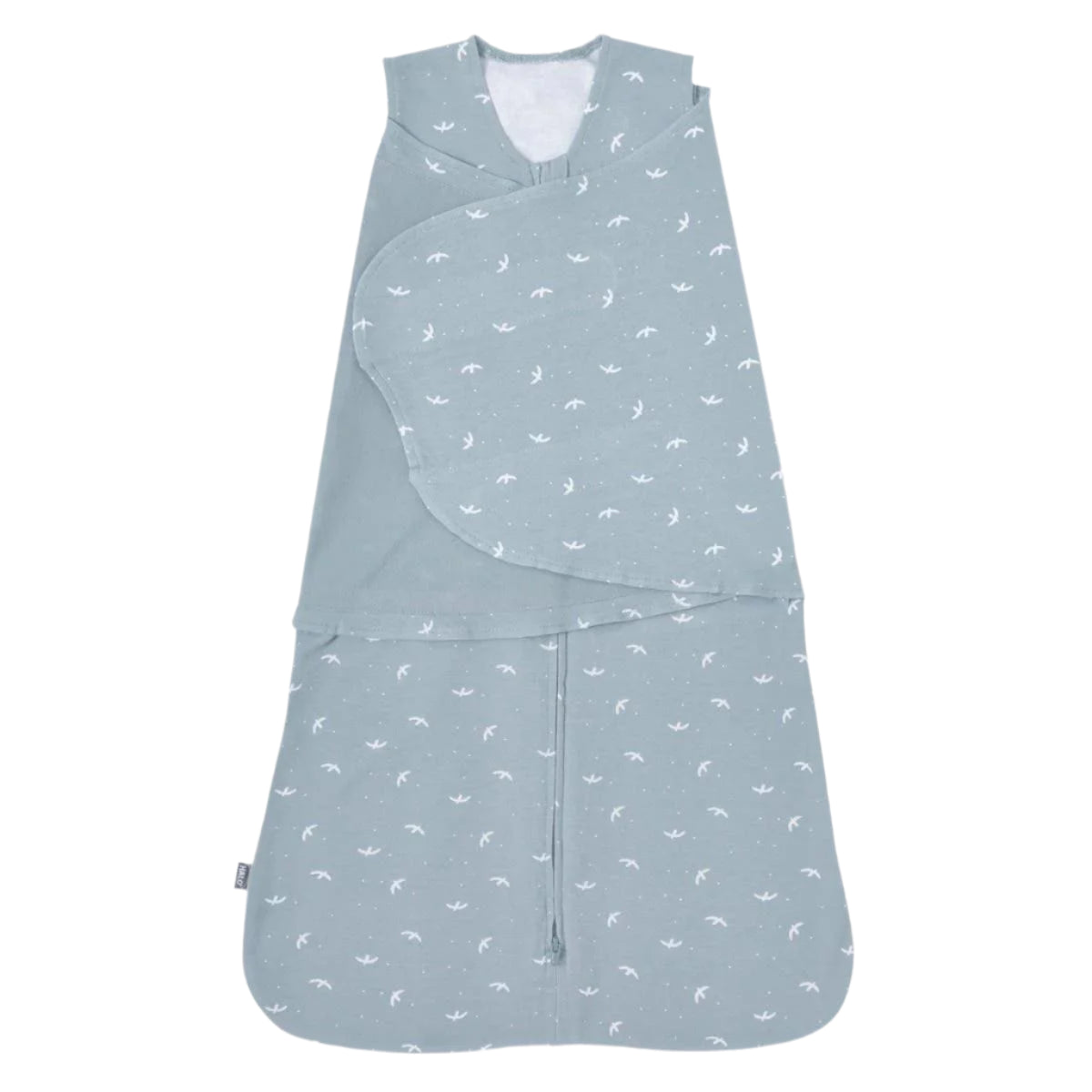 Halo Sleepsack Swaddle 1.5 Tog - 100% Cotton Baby Swaddle Blanket with Blue Birds Design | Perfect for Newborns & Infants | Safe Sleep Solution for Nursery & Travel