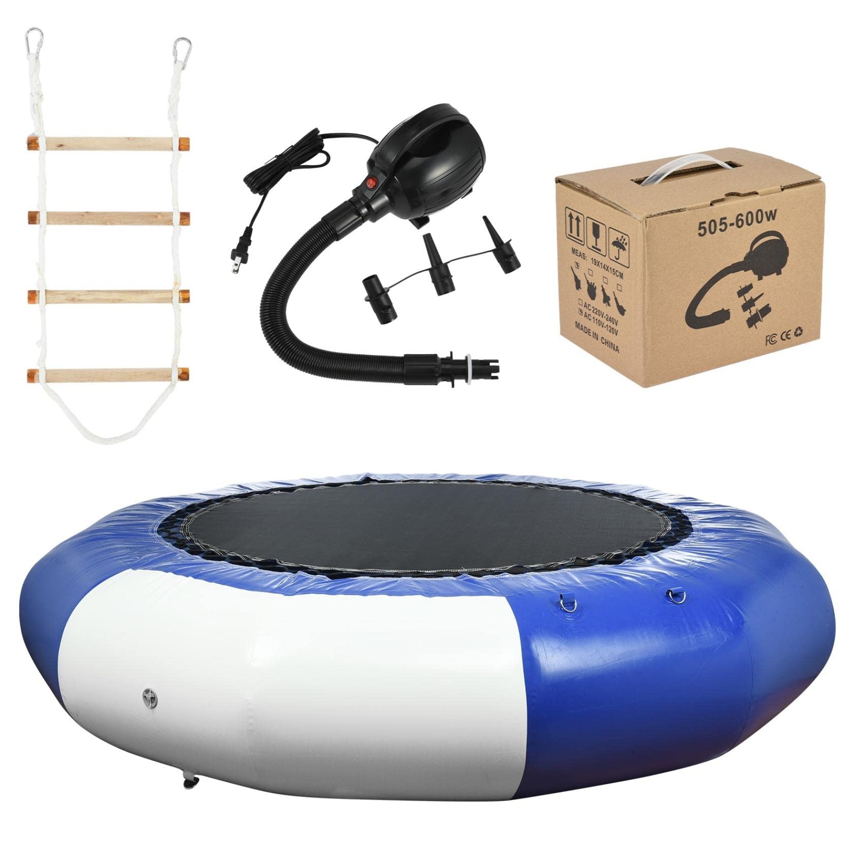 10Ft Inflatable Water Trampoline - Heavy Duty Bounce Platform for Swimming, Jumping & Water Sports | Perfect for Lakes, Pools & Backyard Summer Fun