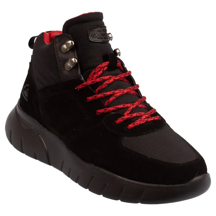 Quiksilver Fujia Boot - Men's Waterproof Snow Boots for Winter Hiking & Outdoor Adventures (Black/Red)