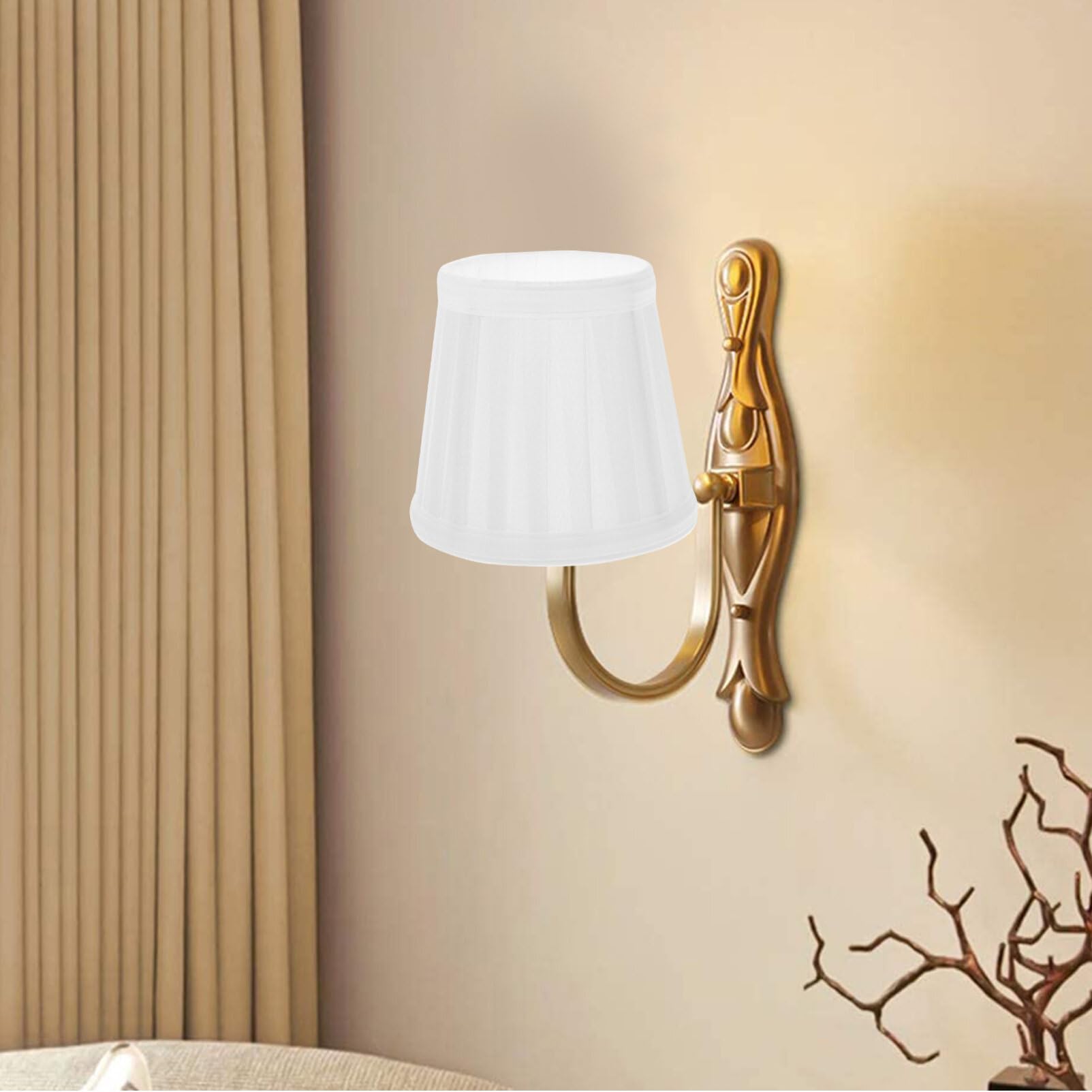 COHEALI Pleated Cloth Lamp Shade for Pendant, Floor & Table Lamps - Elegant Lighting Cover for Living Room, Bedroom, Office & Hotel Decor | Perfect for Ambient Lighting and Home Interior Design