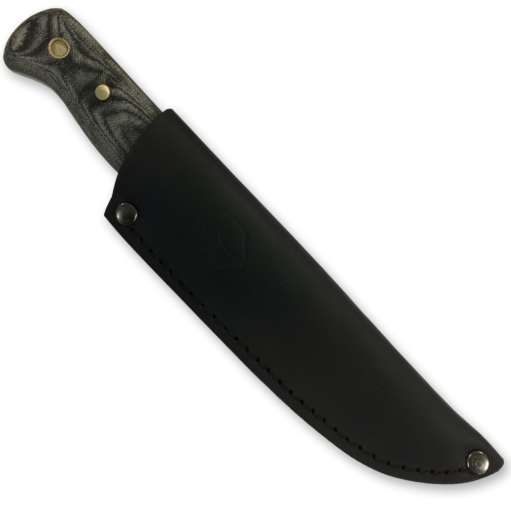 Condor Tool & Knife Bushlore Camp Knife - 4.3 Inch High Carbon Steel Blade with Hardwood Handle & Leather Sheath - Outdoor Survival Knife for Camping, Hunting, Bushcraft and Wilderness Adventures