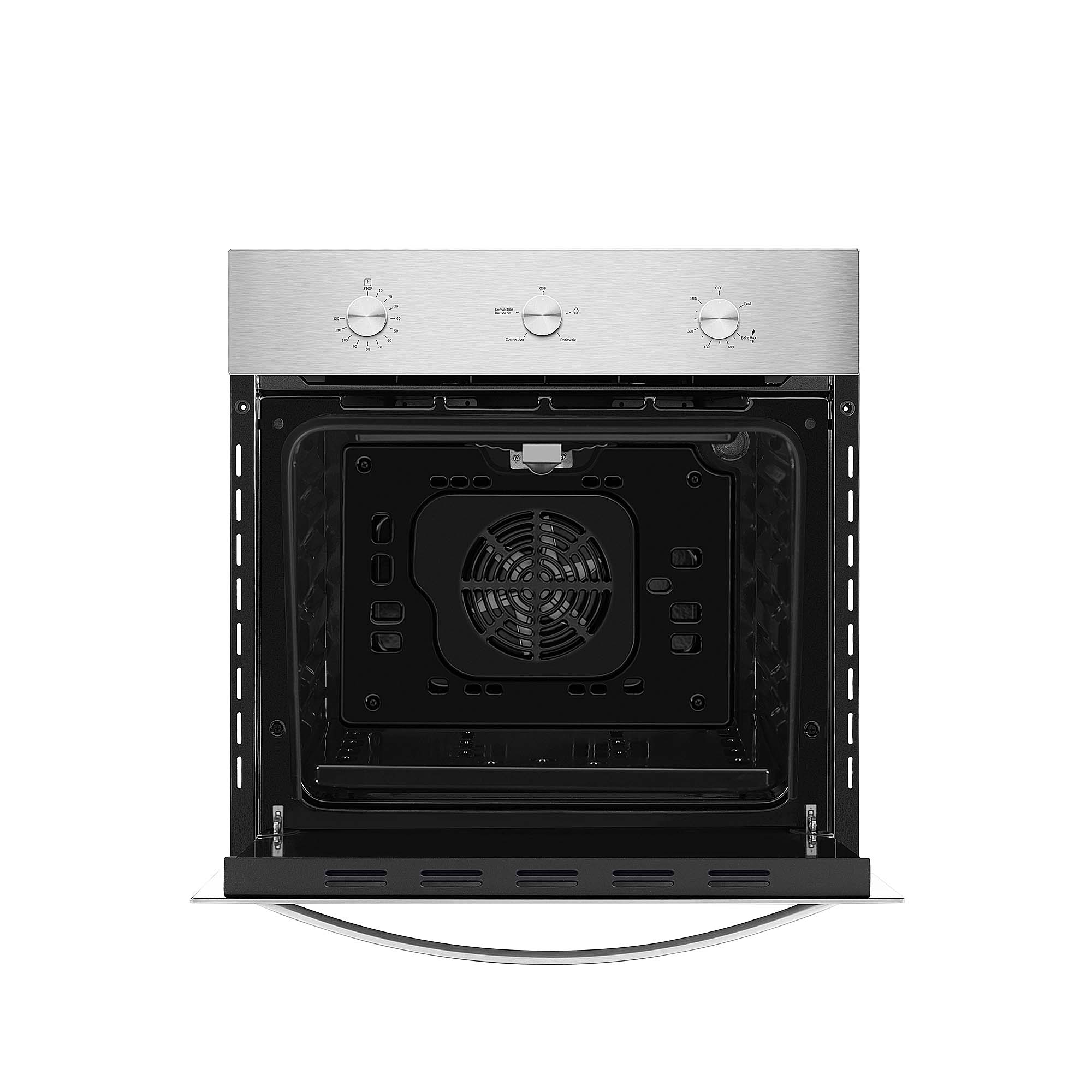 Empava 24 Inch 2.3 Cu Ft Stainless Steel Liquid Propane Gas Wall Oven - 24WO10L Model - Perfect for Small Kitchens, Apartments & RV Cooking