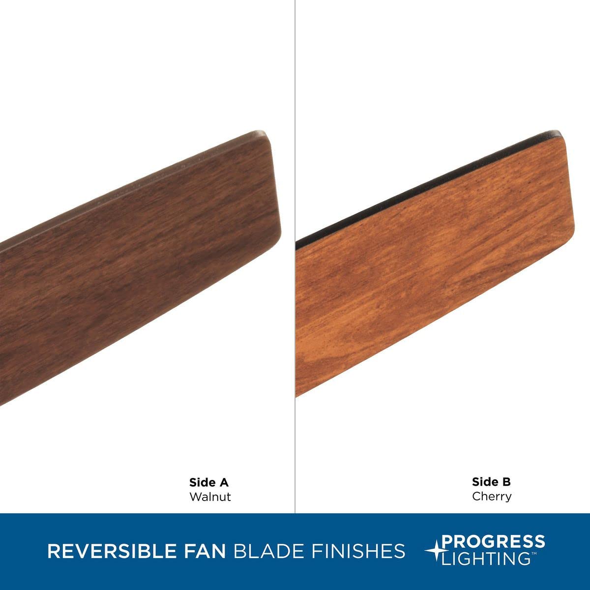 Progress Lighting P2554-2030K 3-Blade Bronze Ceiling Fan with Light Kit - Perfect for Living Room, Bedroom & Patio Cooling