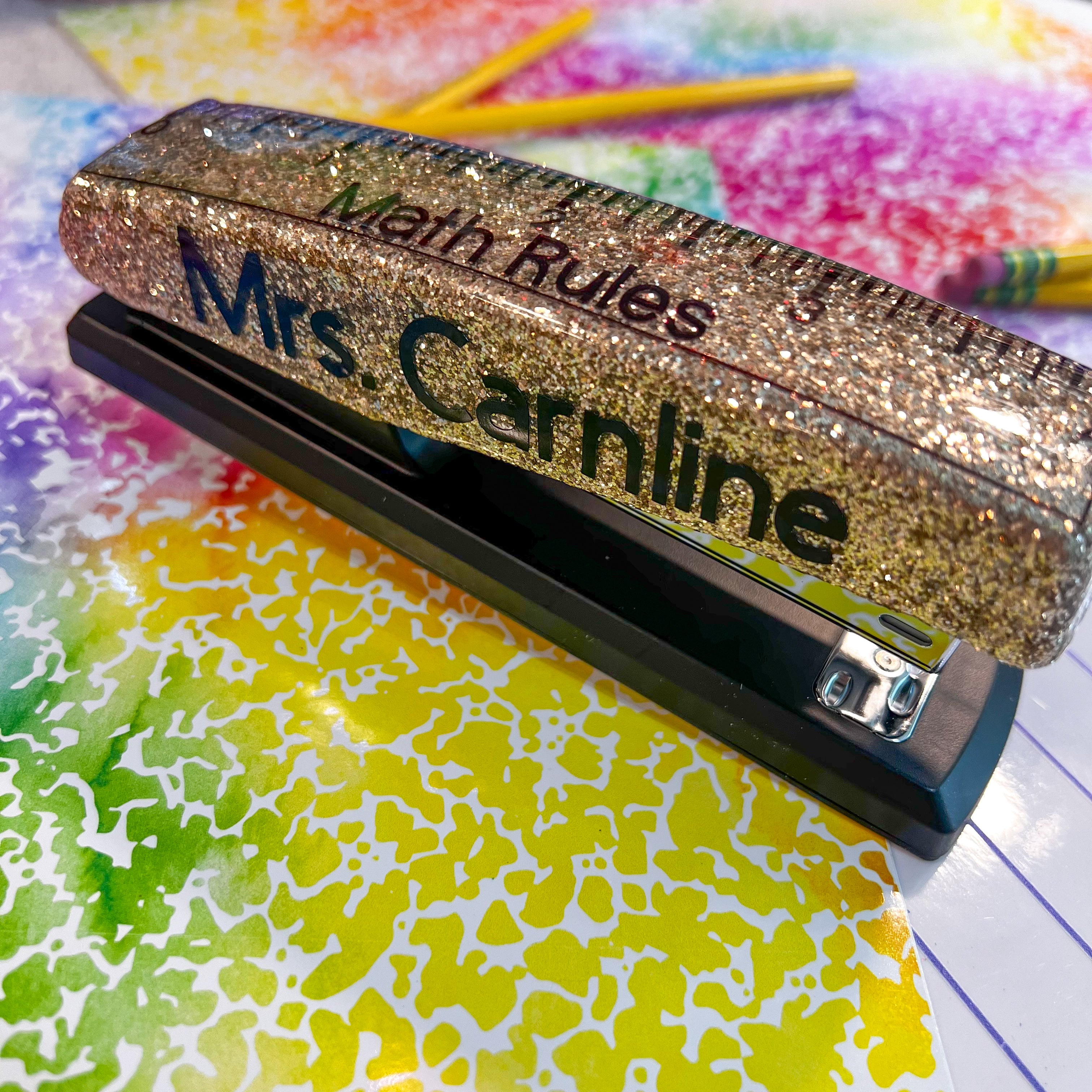 Stapler with Ruler - Heavy Duty Desktop Stapler for Office, School & Home Use - Perfect for Paper, Documents & Craft Projects