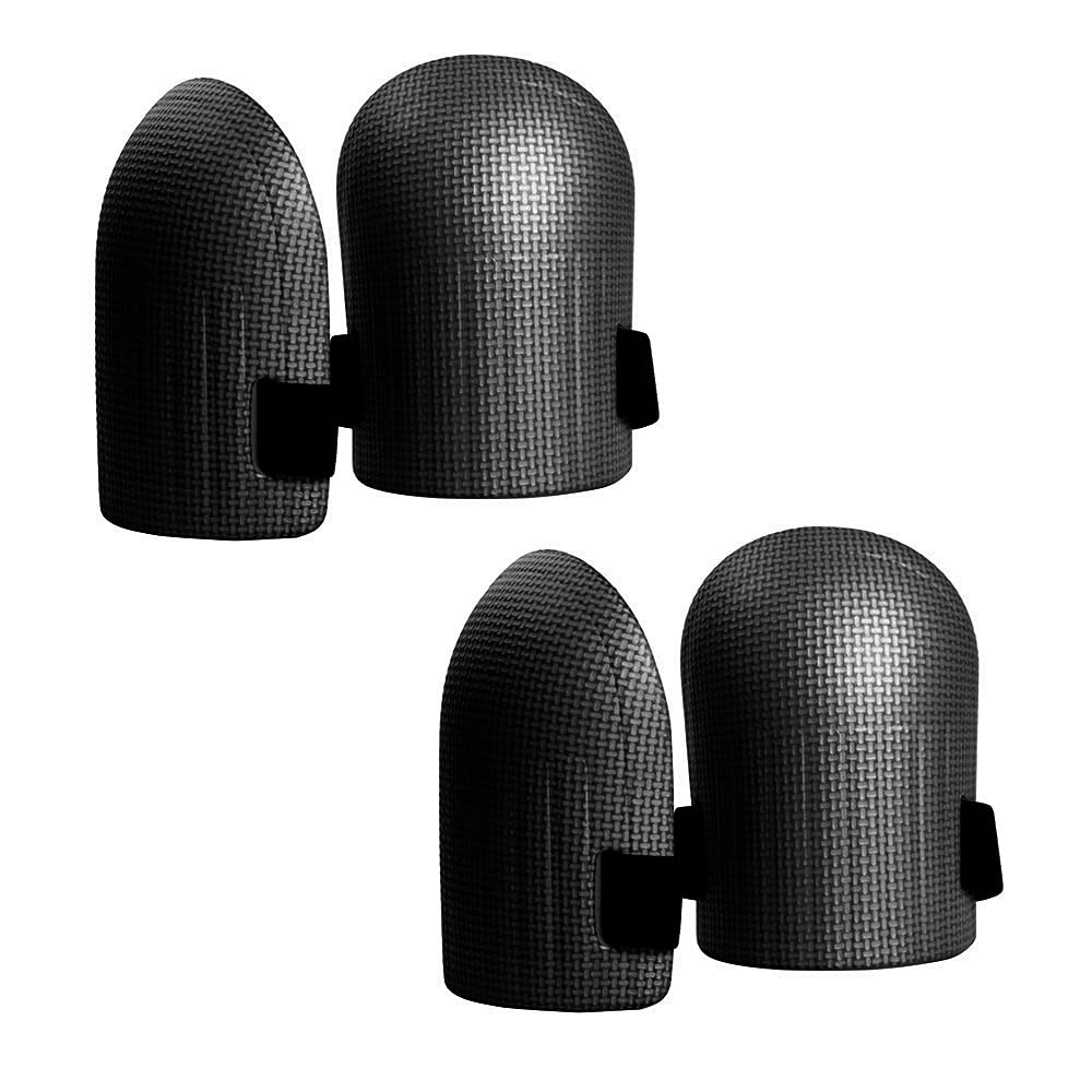 2 Pairs Black Gardening Knee Pads - Lightweight Waterproof Foam Cushion with Soft Inner Liner, Comfortable Knee Protection for Gardening, Landscaping, Flooring & DIY Projects