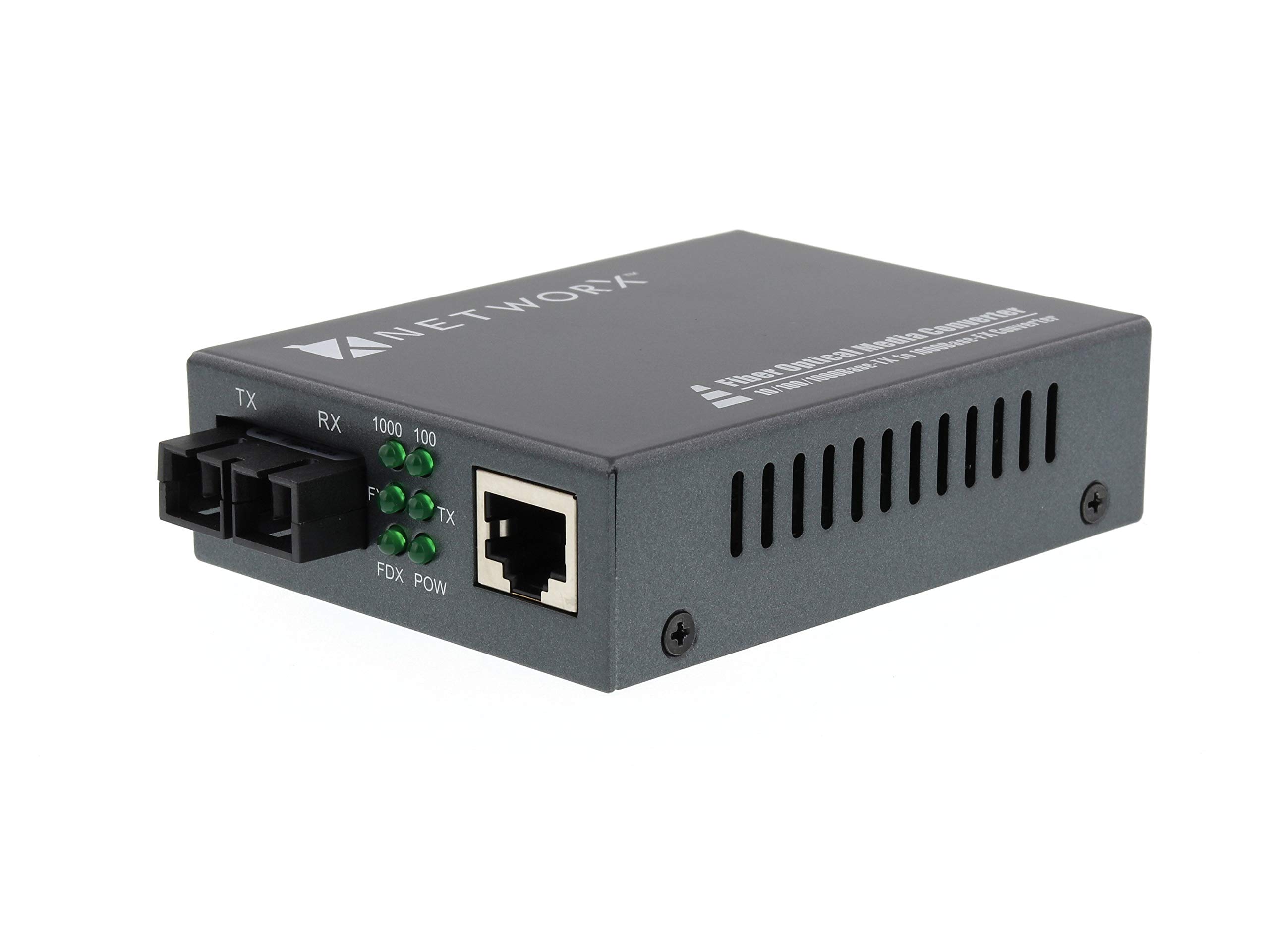 Gigabit Ethernet Fiber Media Converter - UTP to 1000Base-SX SC Multimode - High-Speed Network Conversion for Office, Data Center & Home Use