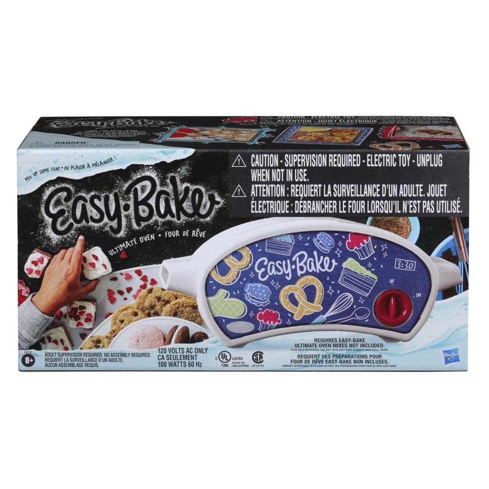 Easy Bake Ultimate Oven Baking Star Edition Kit - 13.8 Oz Refill Mixes (Pizza, Whoopie Pies, Red Velvet & Strawberry Cakes) with Mini Whisk, Chef Hat & Apron - Perfect for Kids Baking Parties & STEM Learning Activities
