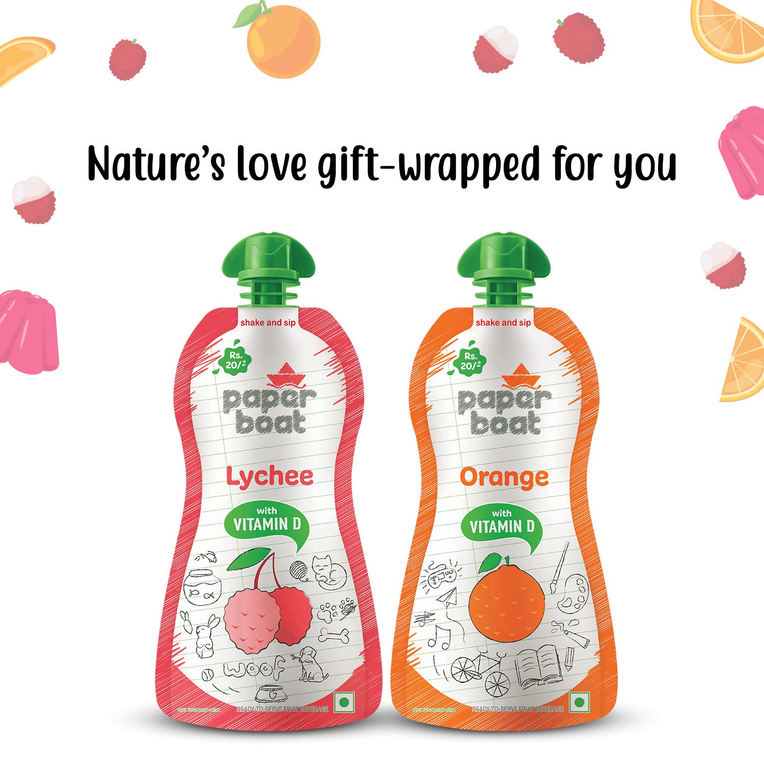 Organic Paper Boat Orange Juice with Vitamin D - No Preservatives, No Artificial Colors - 9 Pack (150ml Each) - Perfect for Kids Lunchboxes, Healthy Snacks & On-the-Go Hydration