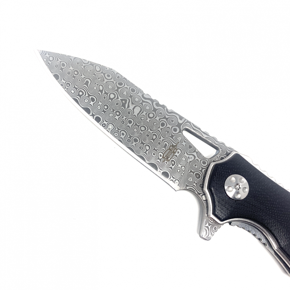 Premium BNB Damascus Steel Knife - Black Panther Hunting & Outdoor Survival Knife - Perfect for Camping, Bushcraft & Tactical Use