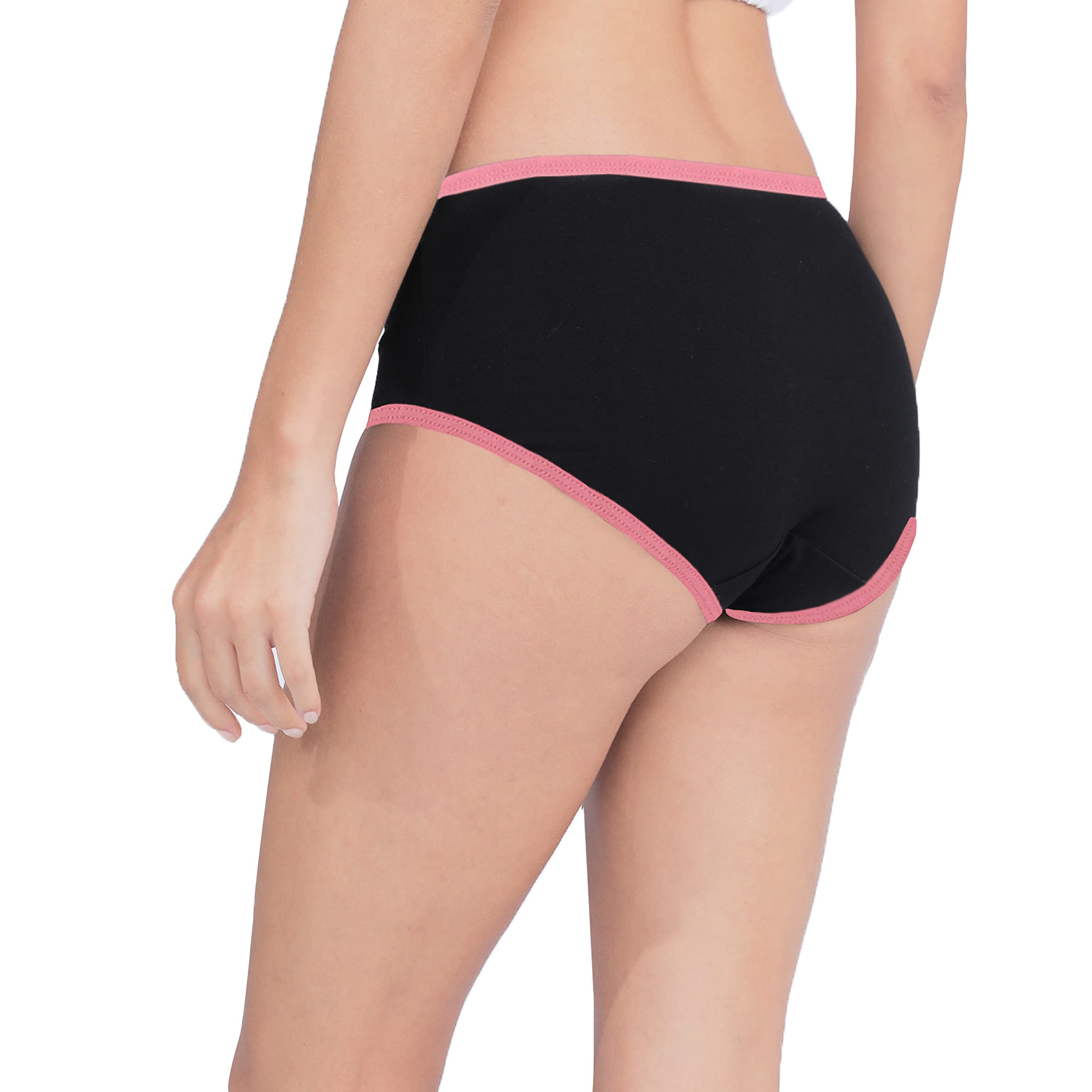 Nalwort Girls Cotton Underwear for Teens - Soft Breathable Briefs Pack of 8 - Comfortable Kids Panties for School, Sports & Everyday Wear