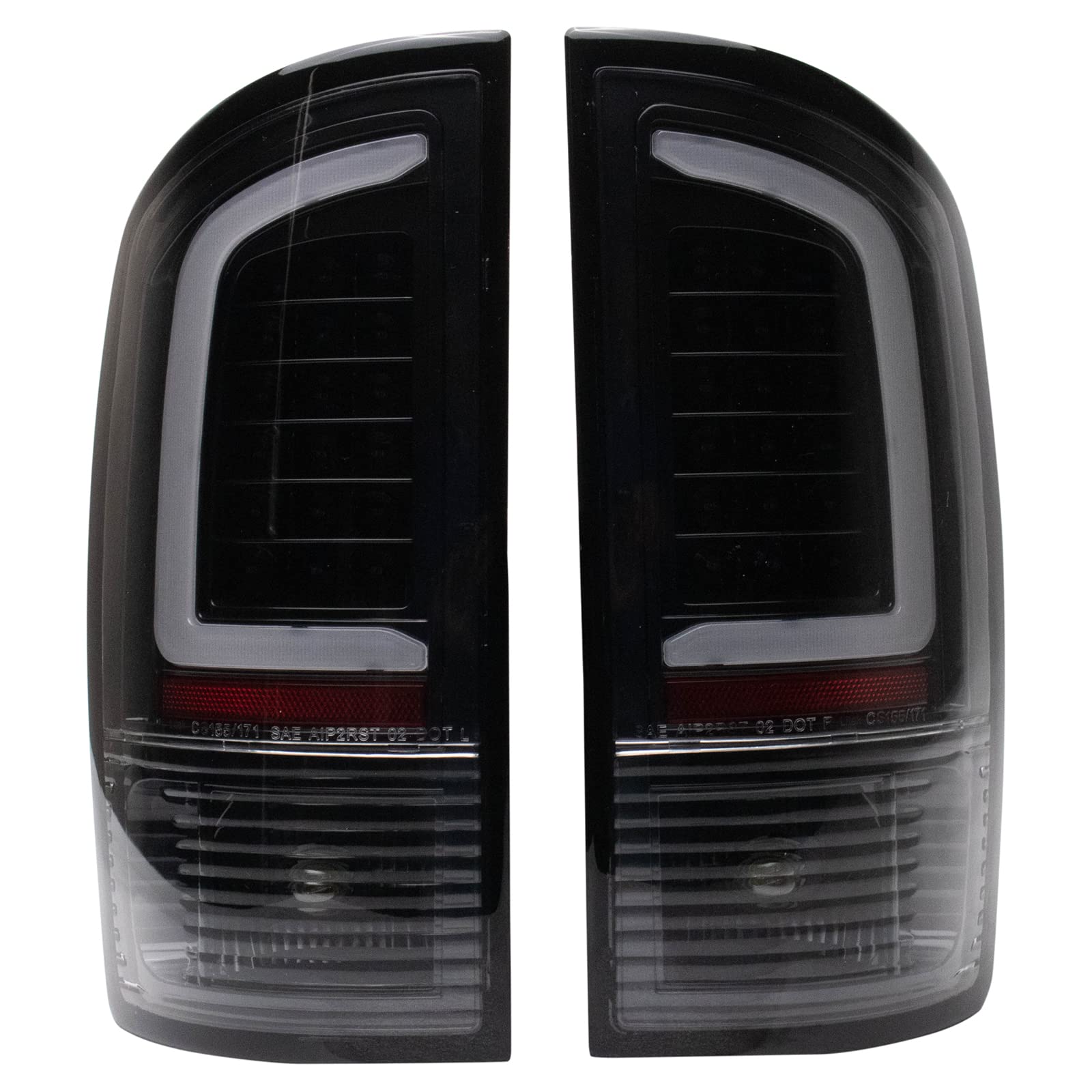 TRQ Rear Tail Lights Replacement Set for 2002-2006 Dodge Ram 1500/2500/3500 - CH2800147 & CH2801147 - Perfect for Night Driving & Enhanced Safety