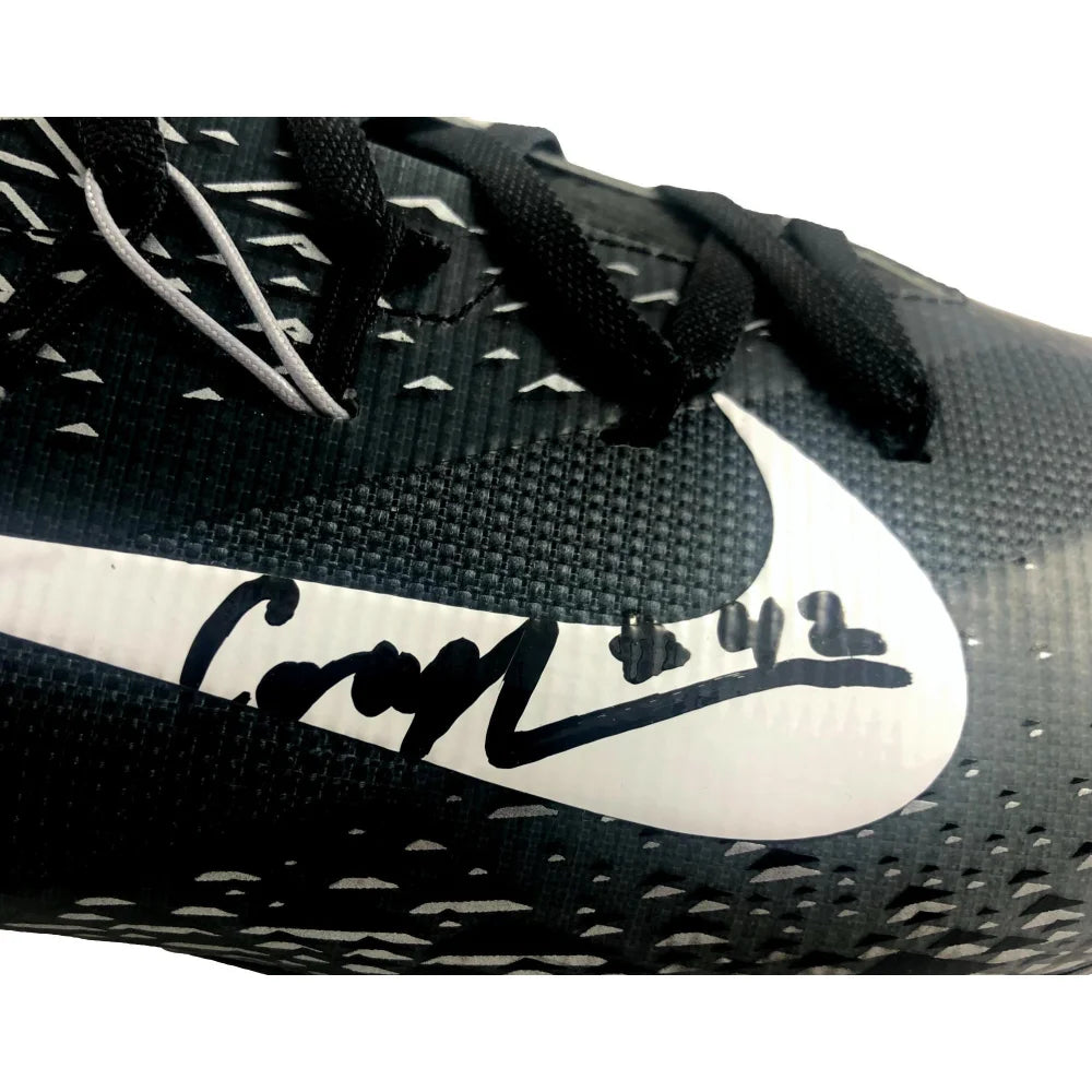 Authentic Cory Littleton Signed Football Cleats - Las Vegas Raiders & Rams Player - JSA Certified COA - Perfect for Collectors, Fans & Sports Memorabilia Displays
