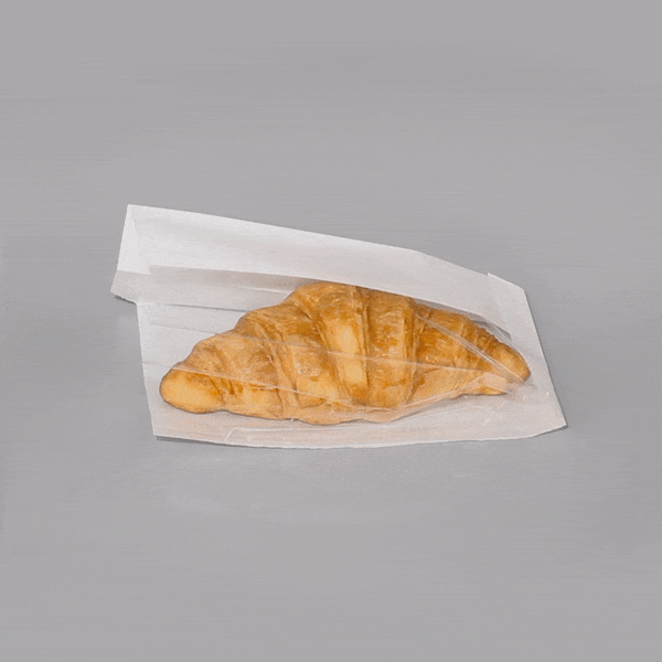 Premium White Small Bread Bags with Side Window - 4.75