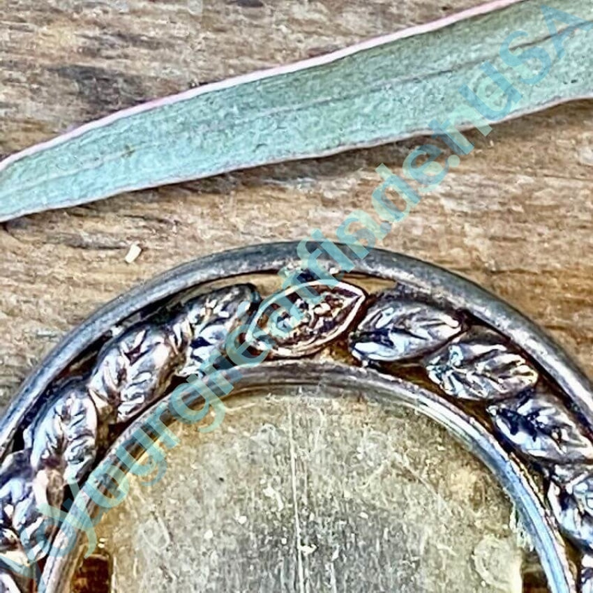 Sterling Silver Diamond Picture Frame Pendant Pin - Elegant Jewelry for Gifts, Memorials & Special Occasions