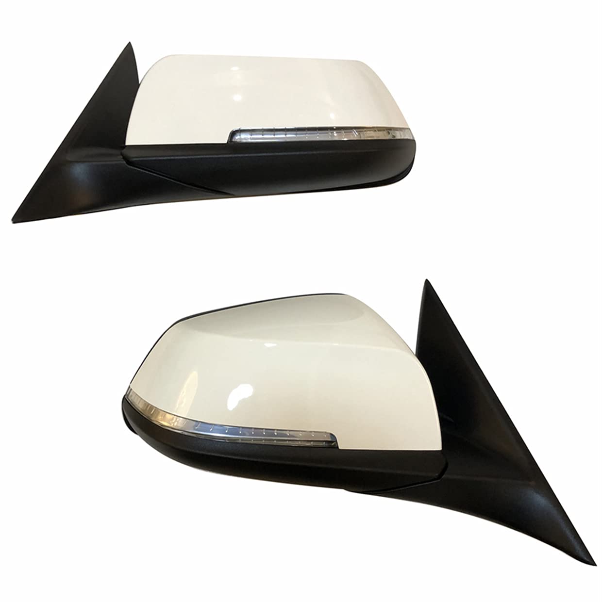 CAMIL F30 Side Door Mirrors Replacement Set for BMW 3 Series 316i 318i 320i 328i 330i (2013-2019) - White, Medium Size - Perfect for Enhanced Visibility & Style Upgrade